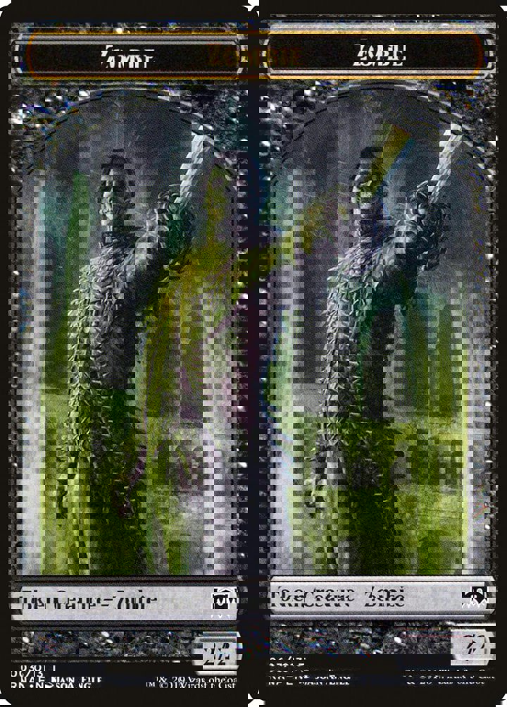 Zombie Token (Black 2/2)