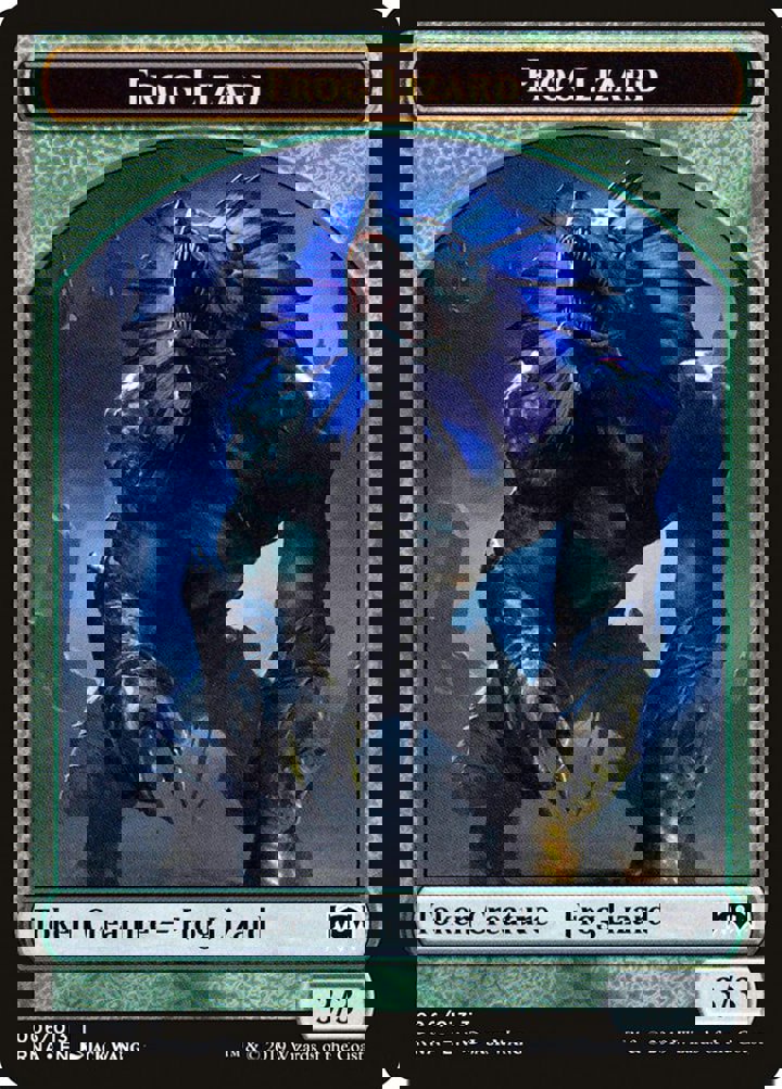 Frog Lizard Token (Green 3/3)