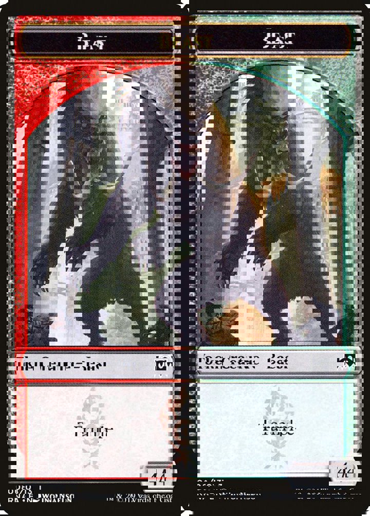 Beast Token (Red and Green 4/4)