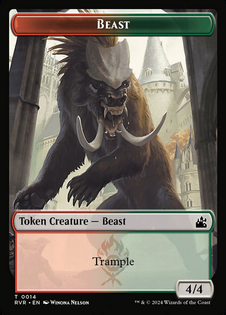Beast Token (Red and Green 4/4)