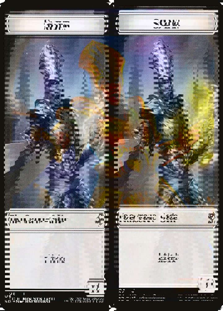 Eldrazi Token (C 10/10) // Soldier Token (W 1/1 Lifelink)