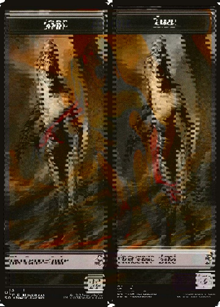 Zombie Token (B 2/2) // Zombie Army Token (B 0/0)
