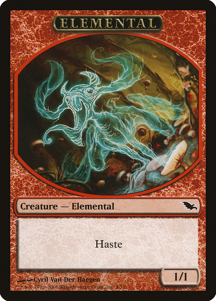 Elemental Token (Red 1/1)