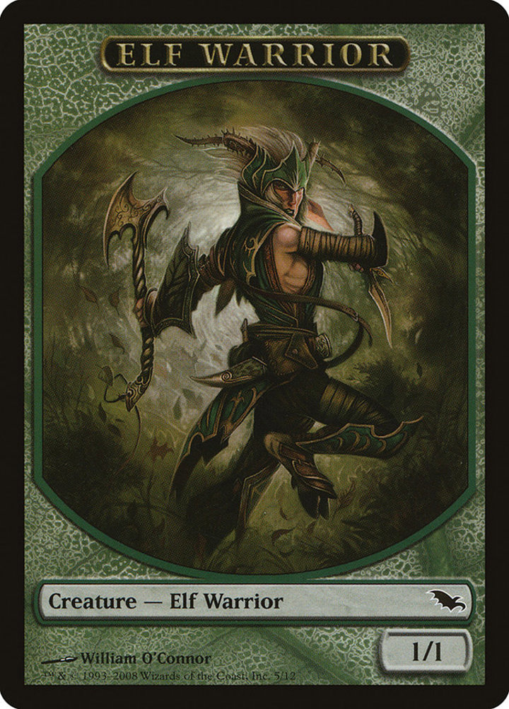 Elf Warrior Token (Green 1/1)