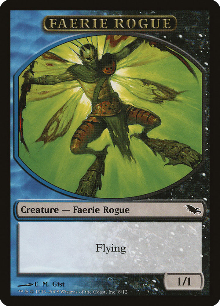 Faerie Rogue Token (Blue and Black 1/1)