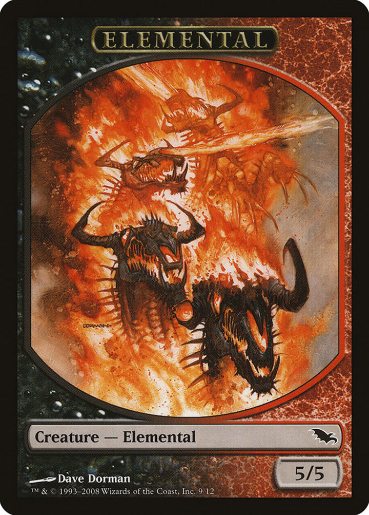 Elemental Token (Black and Red 5/5)