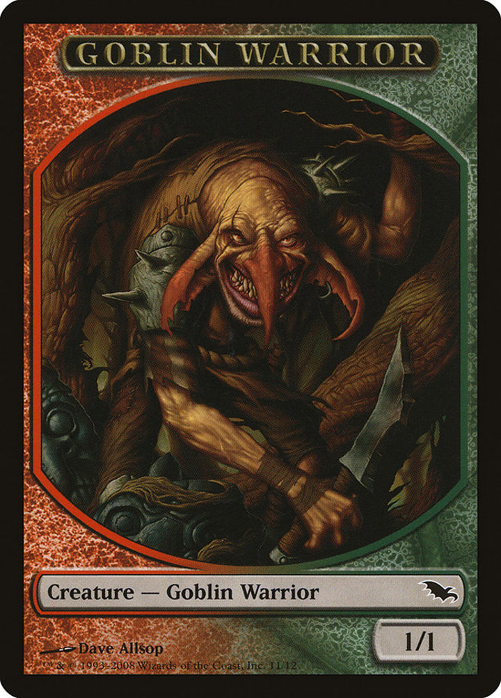Goblin Warrior Token (Red and Green 1/1)