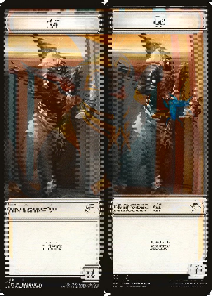 Cat Token (White 1/1 Lifelink) (V.2)