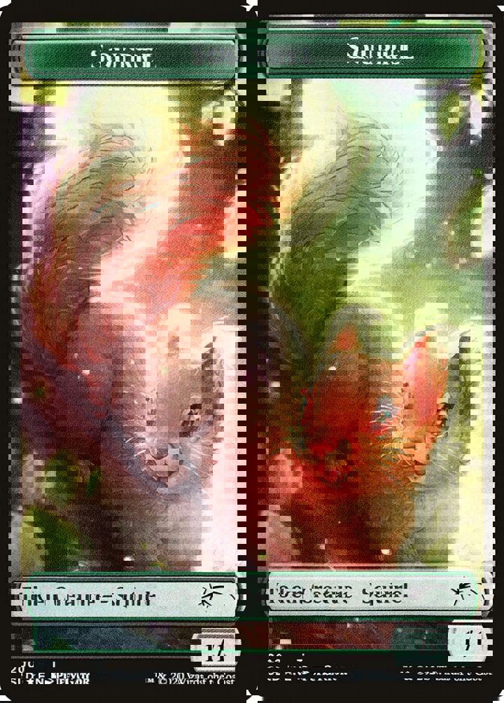 Squirrel Token (Green 1/1)