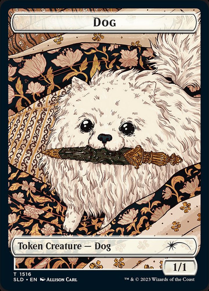 Dog Token (W 1/1) // Cat Token (G 1/1)