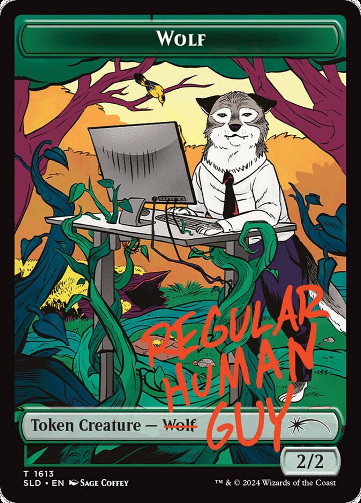 Wolf Token (Green 2/2)