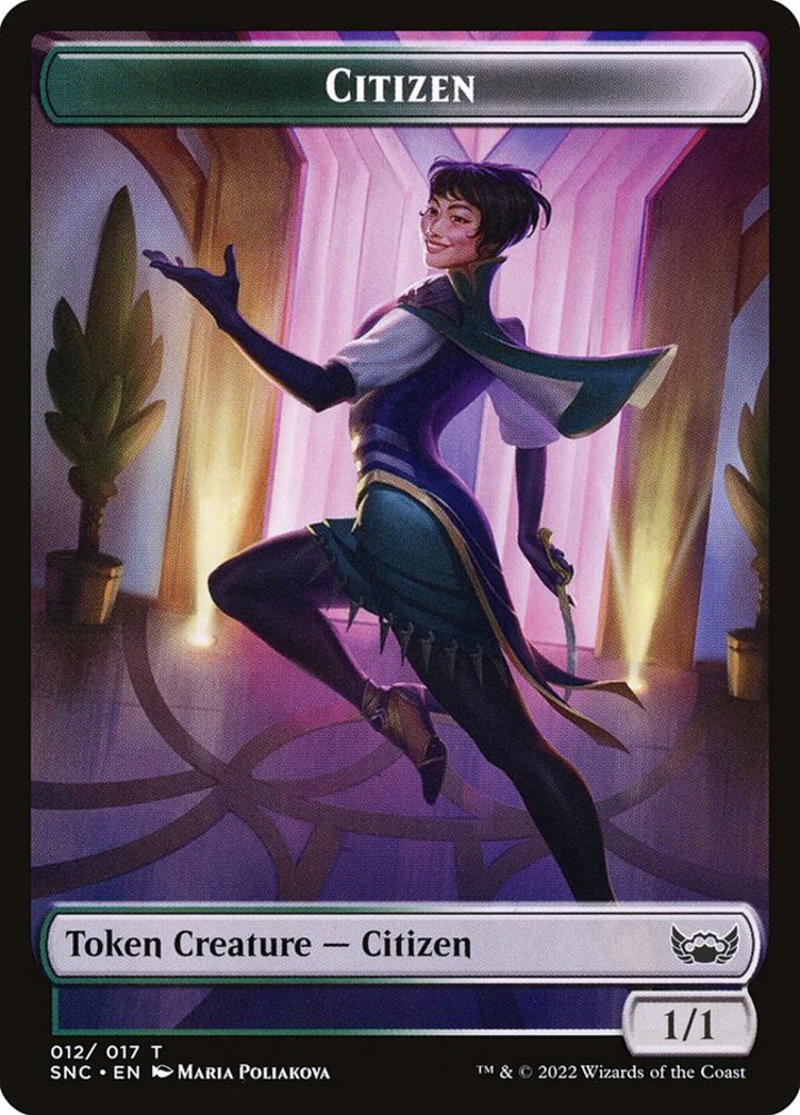 Citizen Token (G and W 1/1) // Devil Token (R 1/1)
