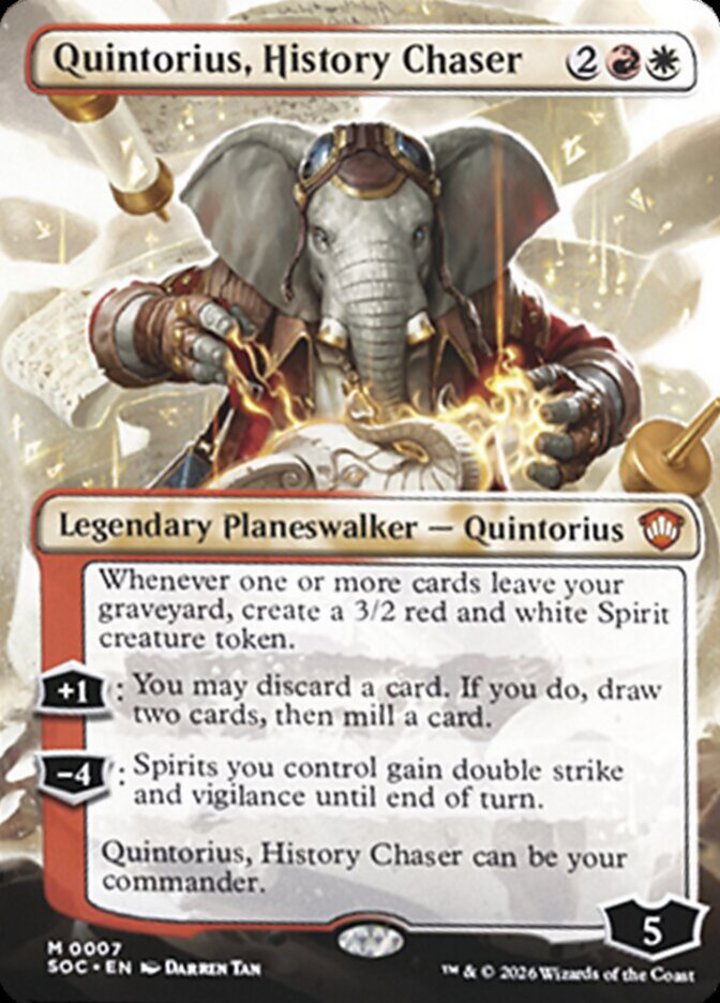 Quintorius, History Chaser