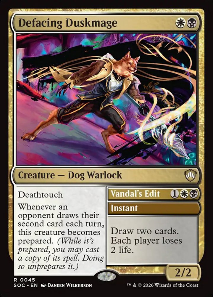 Defacing Duskmage // Vandal's Edit