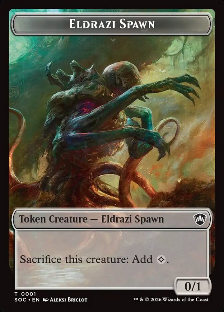 Worm Token (BG 1/1) // Eldrazi Spawn Token (C 0/1)