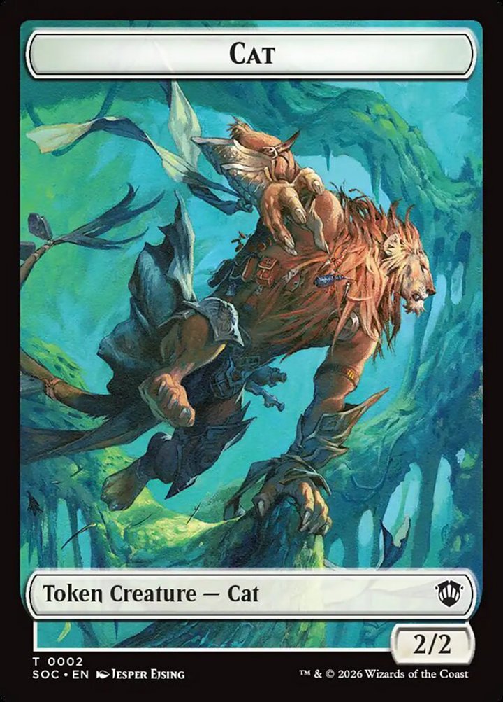 Cat Token (W 2/2) // Inkling Token (WB 2/1)