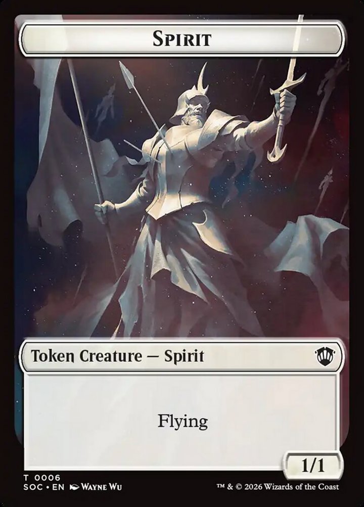 Spirit Token (W 1/1) // Illusion Token (U */*)