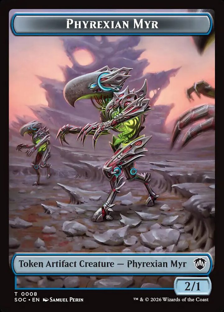 Elemental Token (UR 1/1) // Phyrexian Myr Token (UA 2/1)