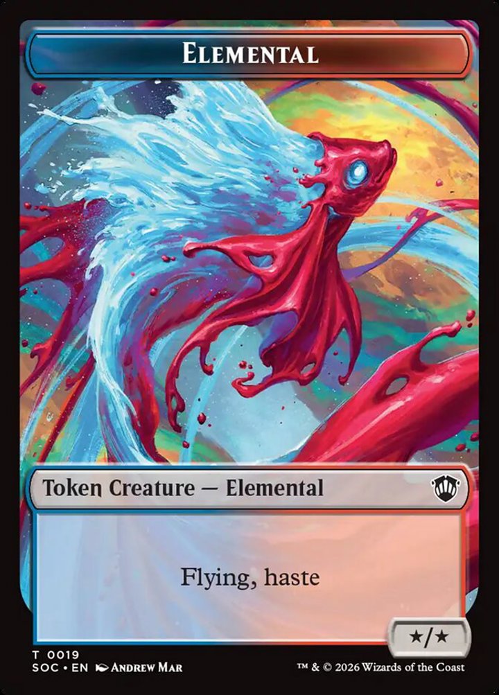 Elemental Token (UR */*) // Copy Token