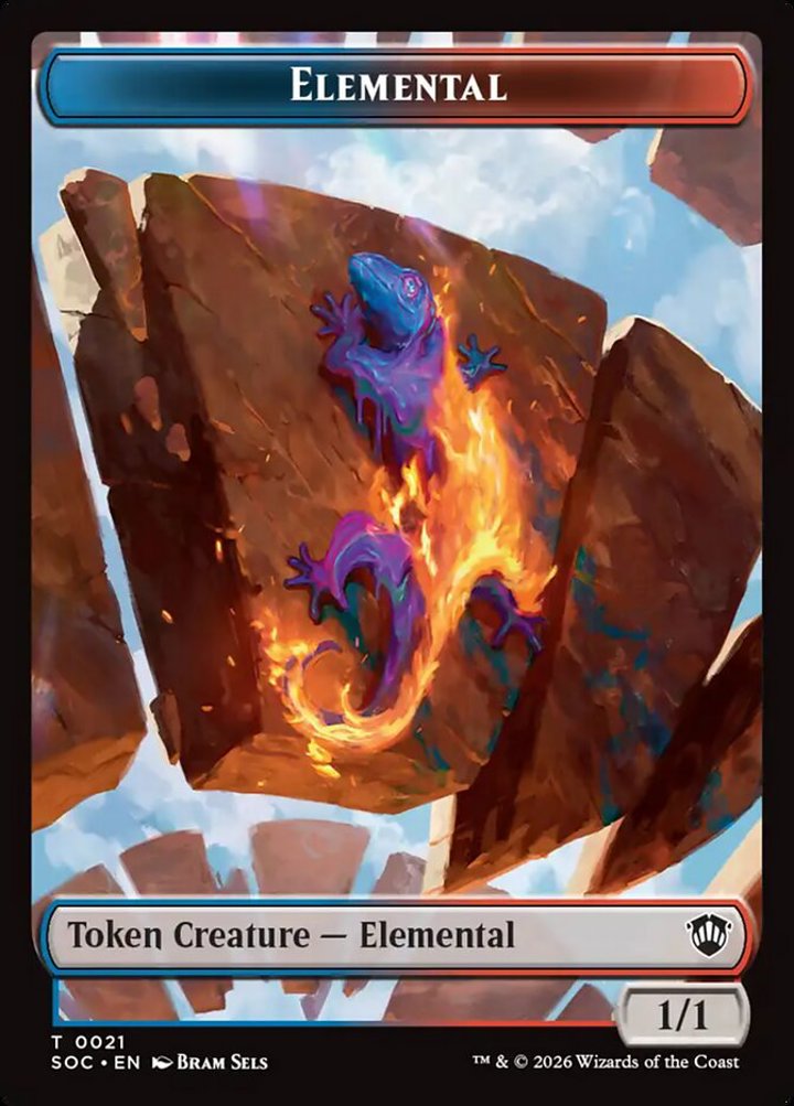 Elemental Token (UR 1/1) // Phyrexian Myr Token (UA 2/1)