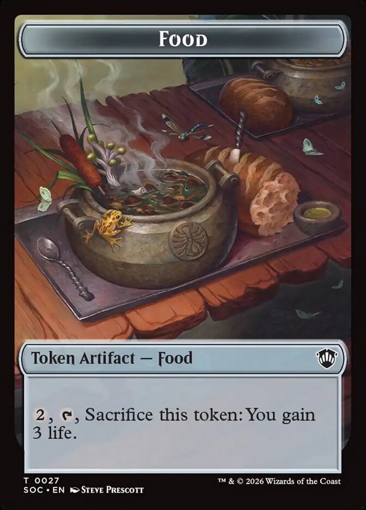 MTG Frog Lizard Token (G 3/3) // Food Token: Magic: The Gathering Karte ...