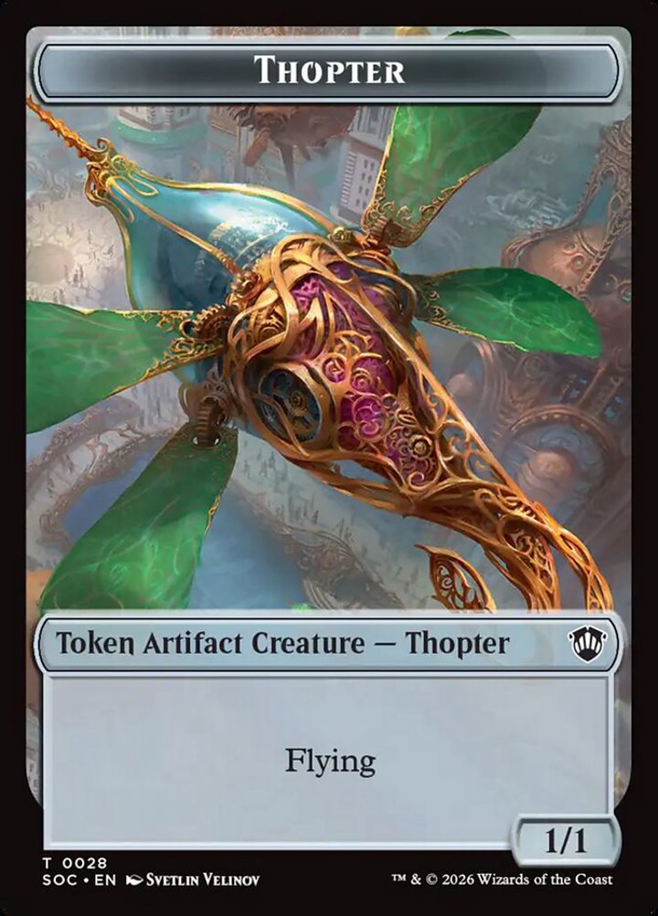 Thopter Token (A 1/1) // Fractal Token (GU 0/0)