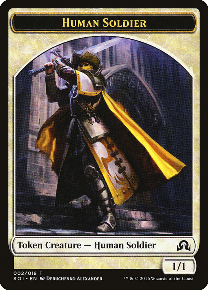Human Soldier Token (White 1/1)