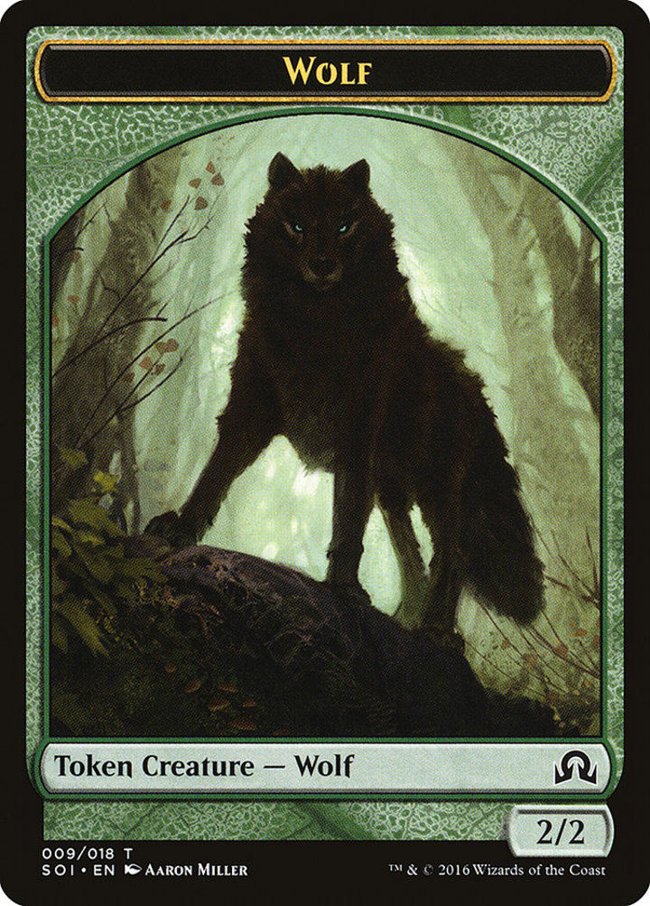 Wolf Token (Green 2/2)