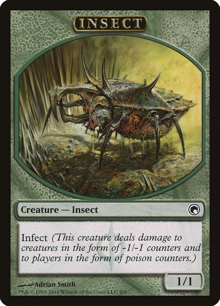 Insect Token (Green 1/1 Infect)