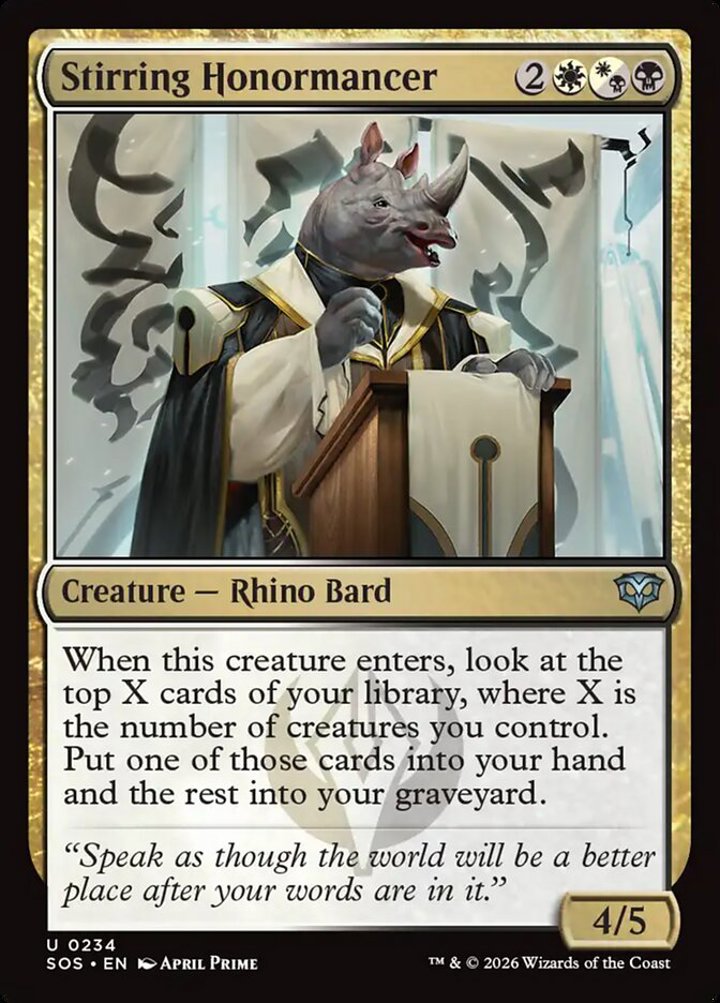 Stirring Honormancer