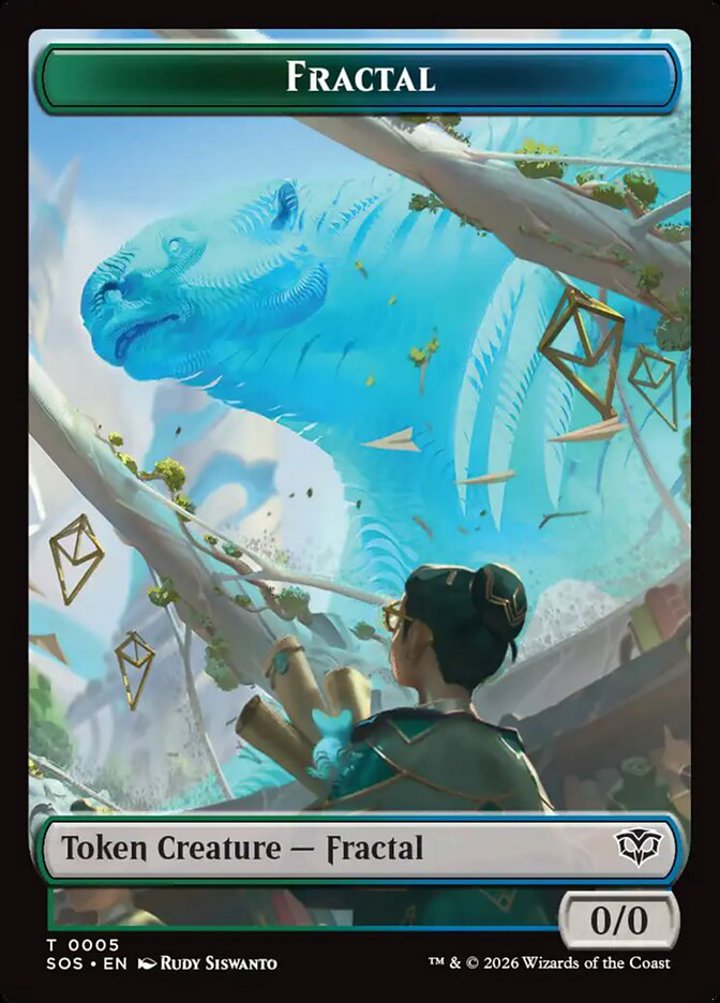 Fractal Token (GU 0/0) // Boar Token (G 2/2)