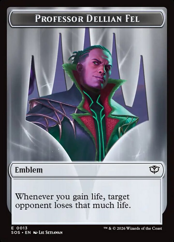 Pest Token (BG 1/1) // Professor Dellian Fel Emblem