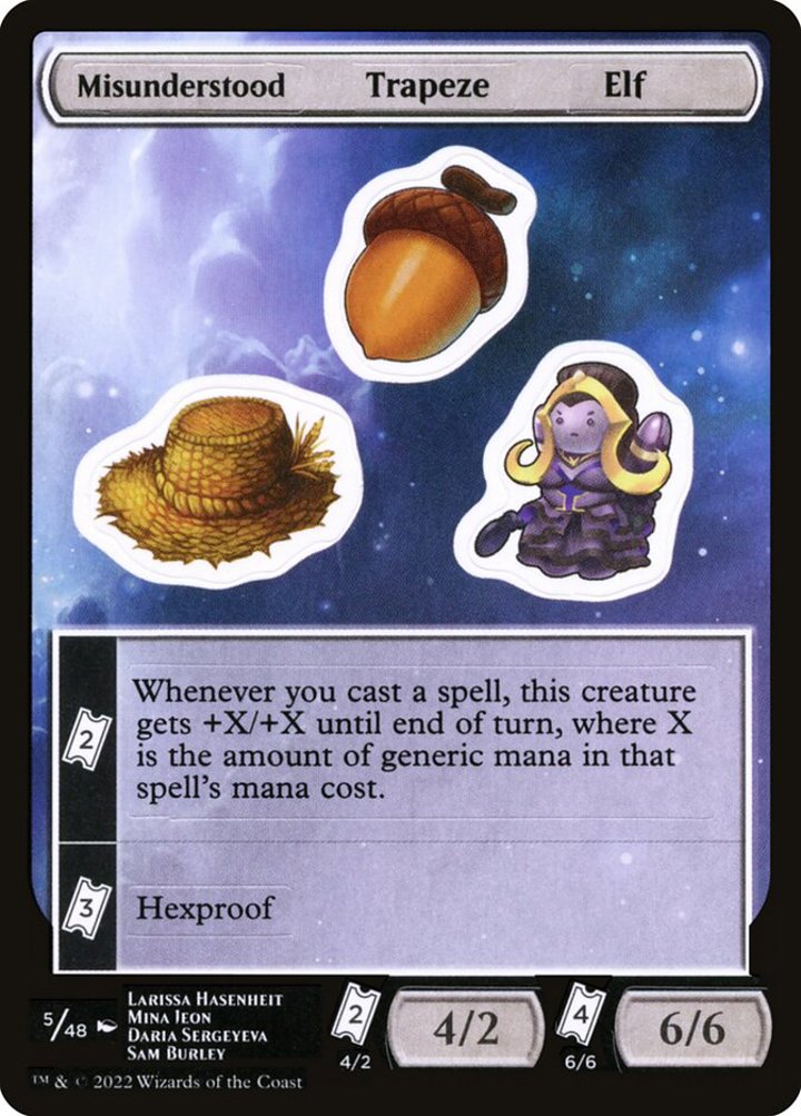 Misunderstood Trapeze Elf Sticker