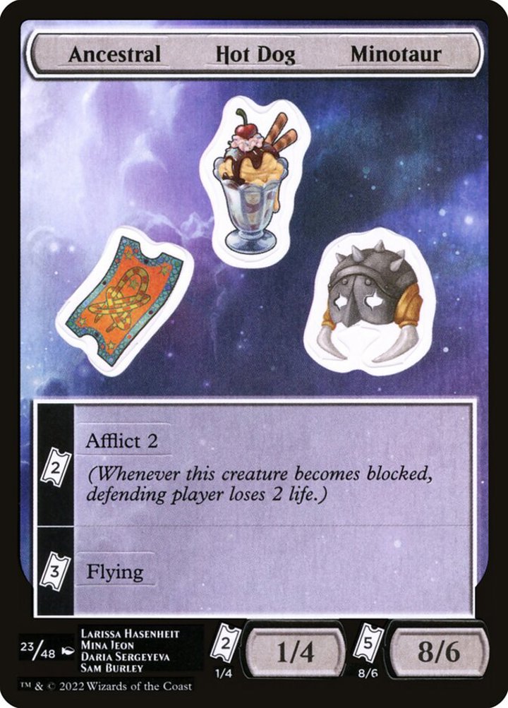 Ancestral Hot Dog Minotaur Sticker