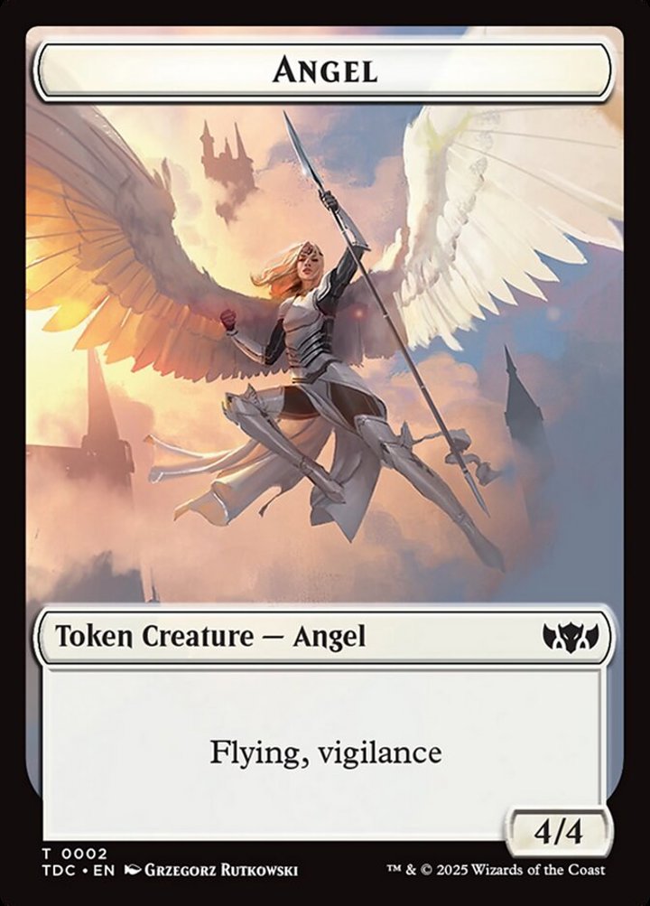 Angel Token (W 4/4 Vigilance) // Spirit Token (W 1/1)