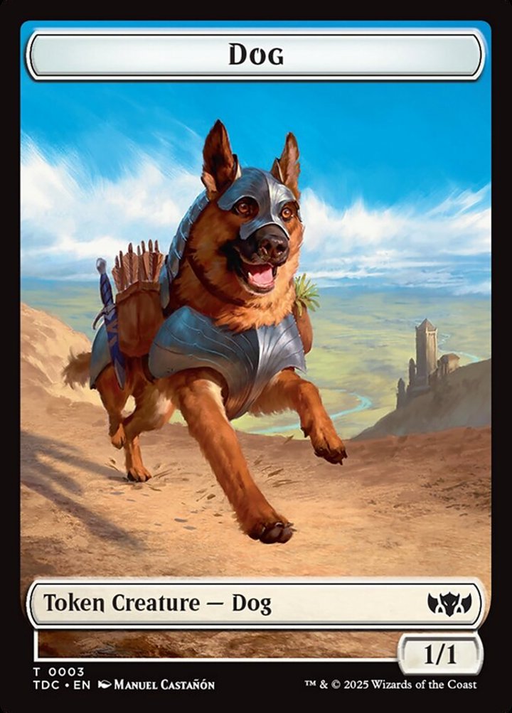 Dog Token (W 1/1) // Goblin Token (R 1/1)