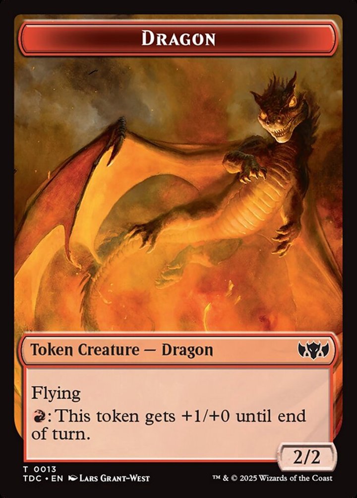 Dragon Egg Token (R 0/2) // Dragon Token (R 2/2)