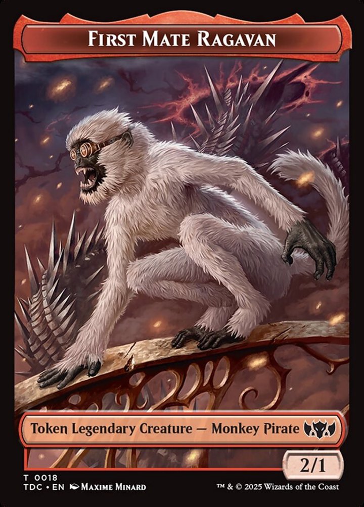 First Mate Ragavan Token (R 2/1) // Treasure Token