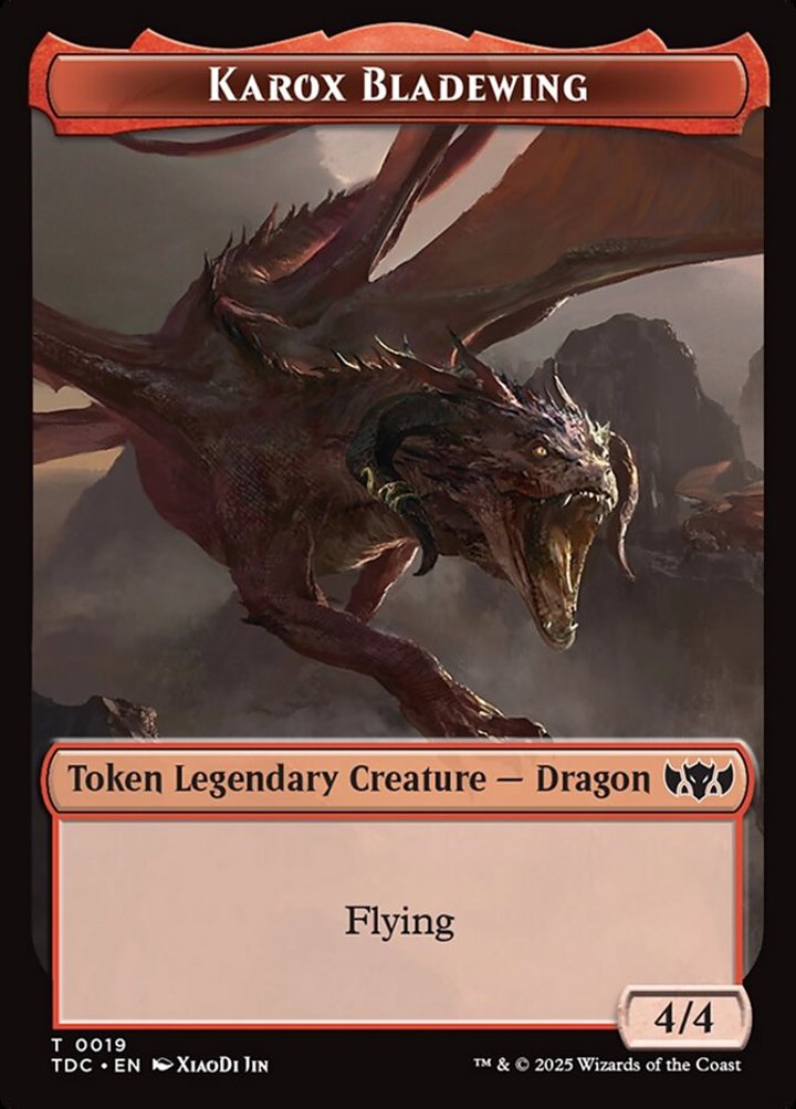 Copy Token // Karox Bladewing Token (R 4/4)