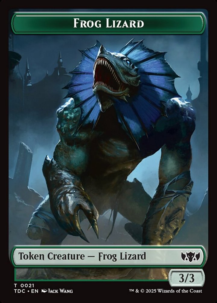 Frog Lizard Token (G 3/3) // Dragon Token (R 5/5)