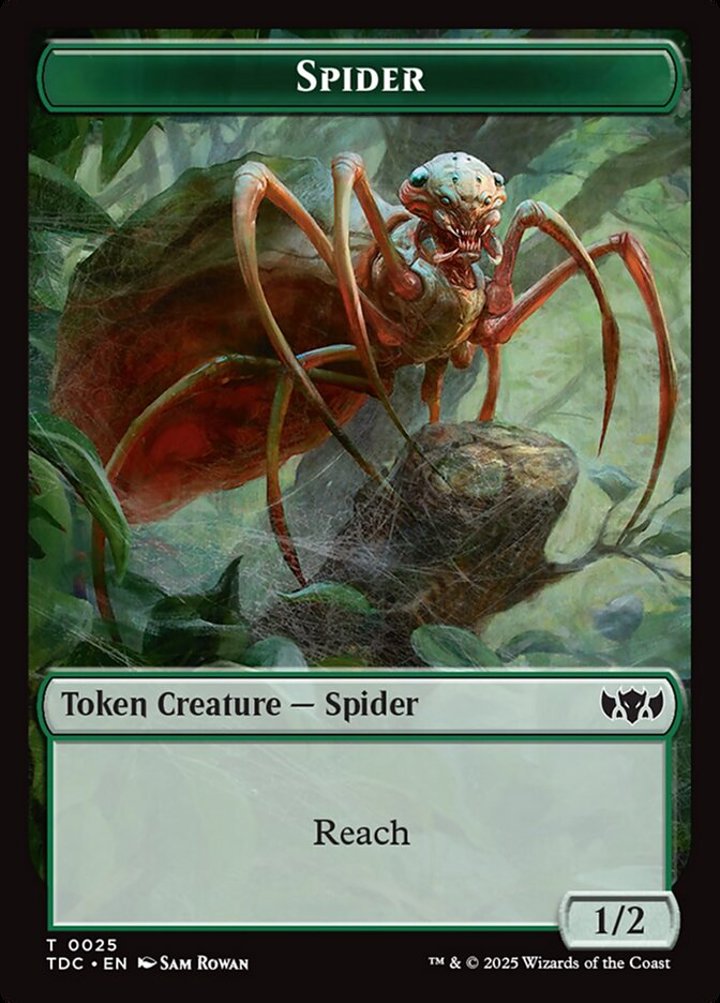 Spider Token (G 1/2) // Bird Token (W 1/1)
