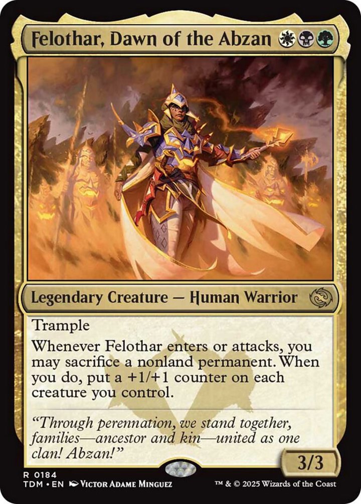Felothar, Dawn of the Abzan (V.1)