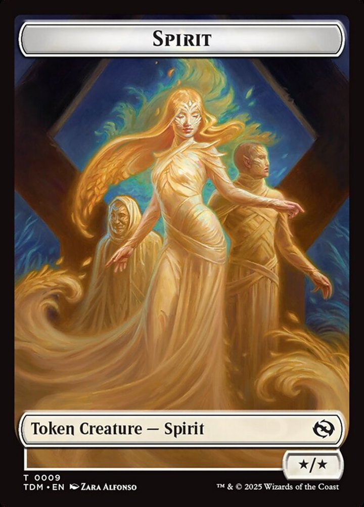 Spirit Token (W 3/3) // Spirit Token (W */*)