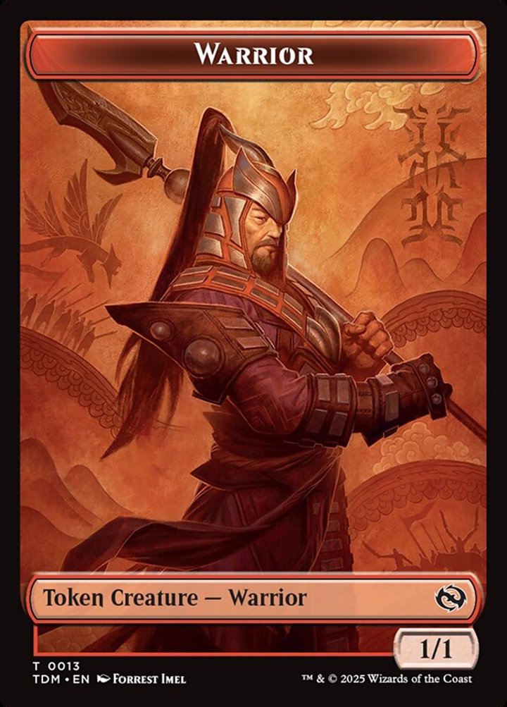 Warrior Token (R 1/1) // Elemental Token (R 1/1 Haste)