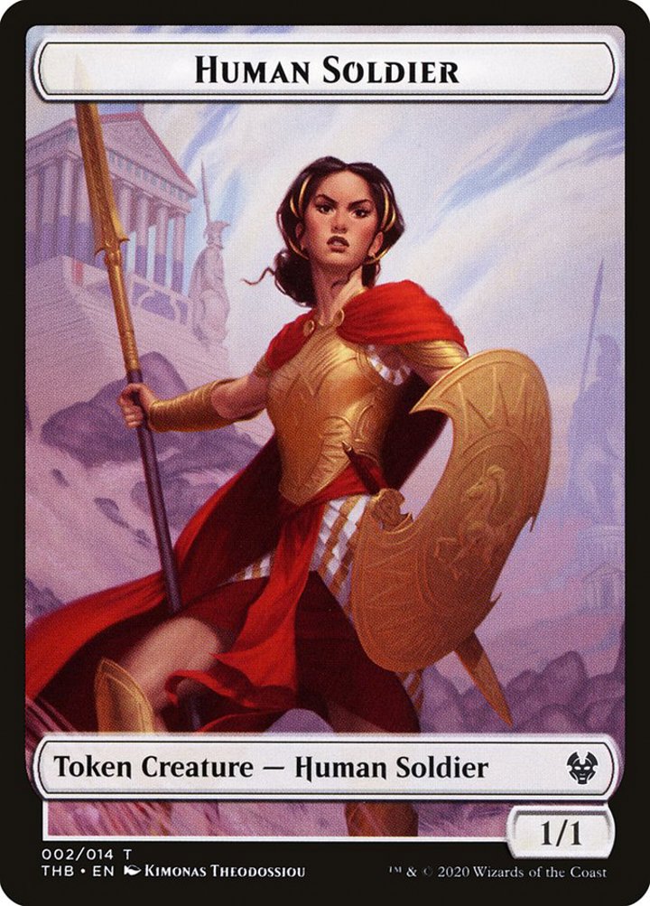 Human Soldier Token (White 1/1)