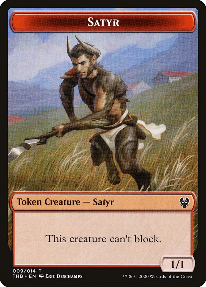 Satyr Token (R 1/1) // Goblin Construct Token (A 0/1)
