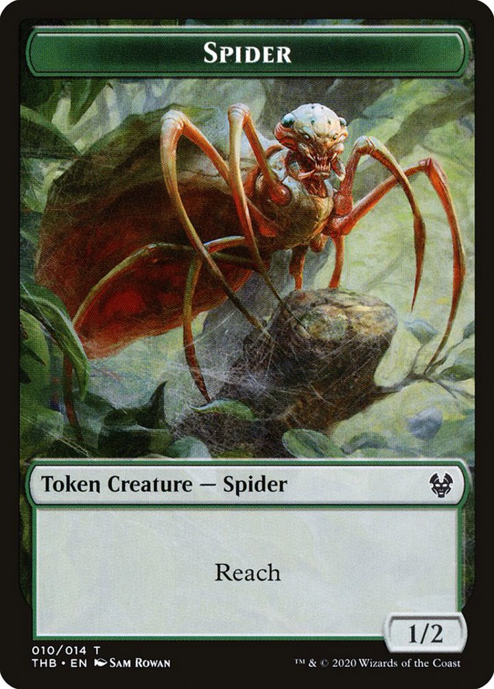 Spider Token (Green 1/2)