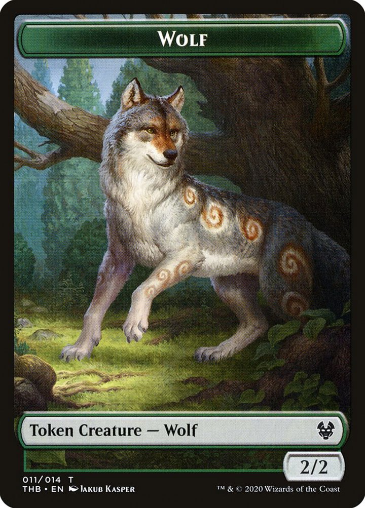 Wolf Token (Green 2/2)