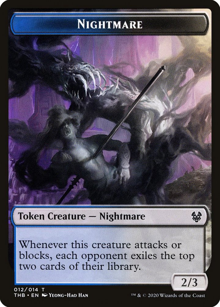 Nightmare Token (Blue and Black 2/3)