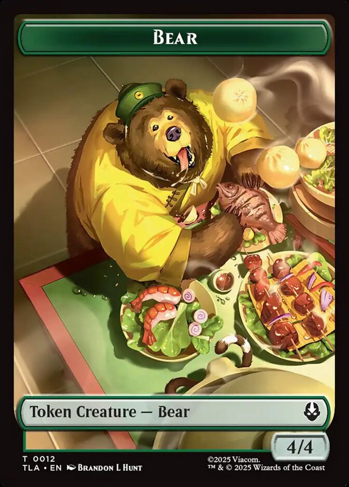 Ally Token (W 1/1) // Bear Token (G 4/4)
